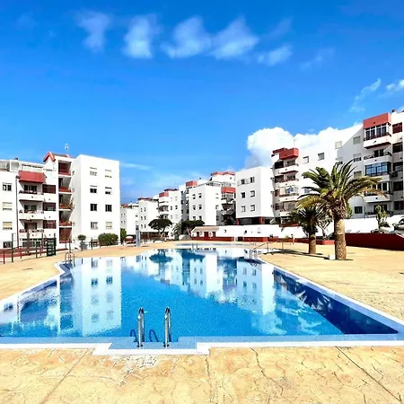 Apartamento Palmeras del Sur con piscina,a 5 minutos a pie a la playa, Tenerife Sur *